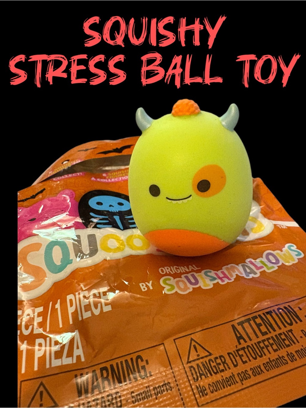 Katrina the Monster - Squooshems Halloween Mystery Bag Stress Toy Squishmallows - Picture 2 of 3